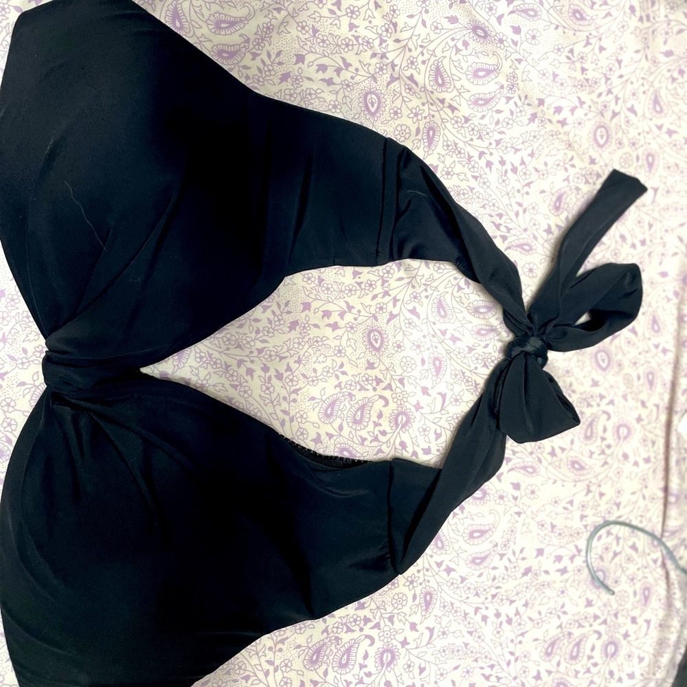 Black halter bikini